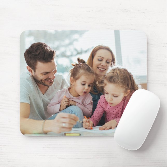 Mousepad Crie Sua Própria Foto Personalizada DIY Imagem (Com mouse)