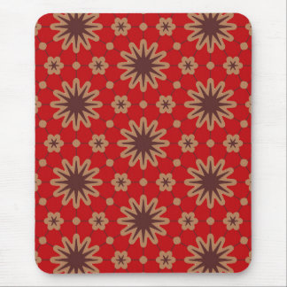 Mousepad Crimson Starburst Bloom