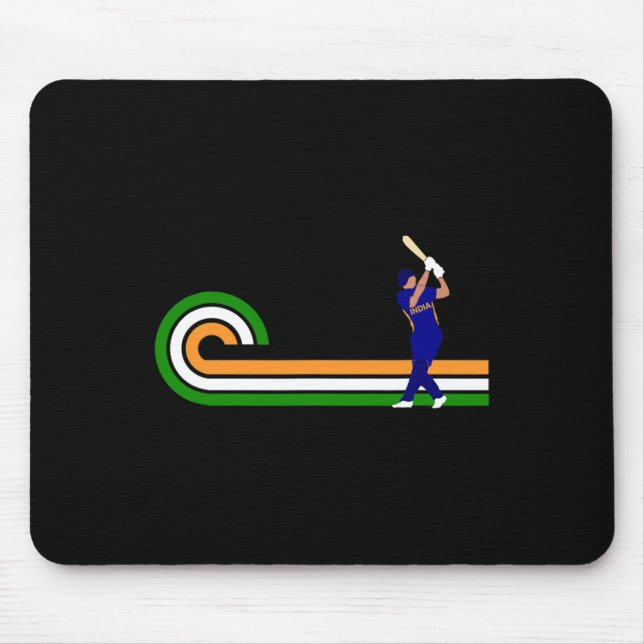 Mousepad Críquete Índia Para Jogadores de Críquete E Cr Ind (Frente)