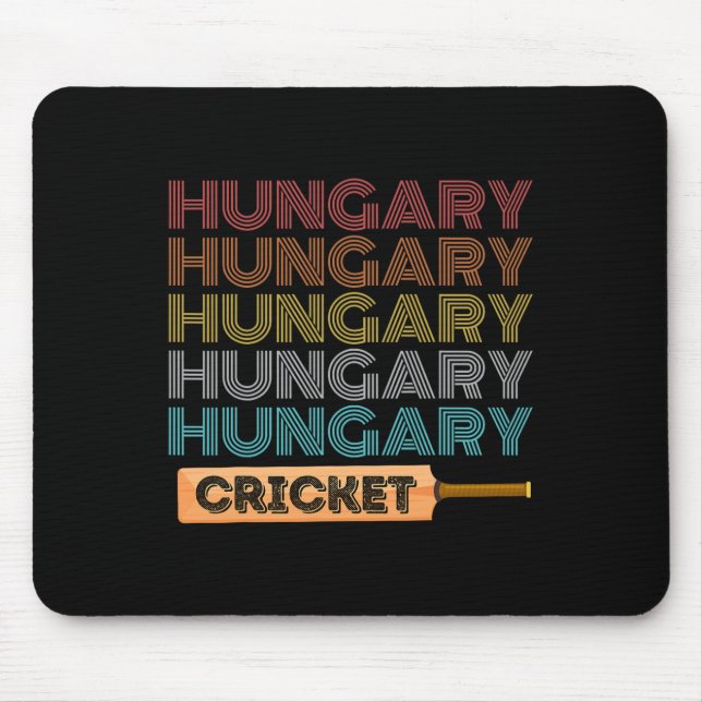 Mousepad Críquete Retro Vintage Hungria  (Frente)