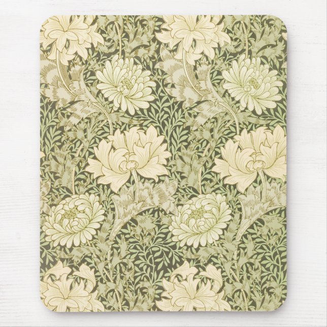 Mousepad Crisântemo por William Morris, Arte Antiga (Frente)