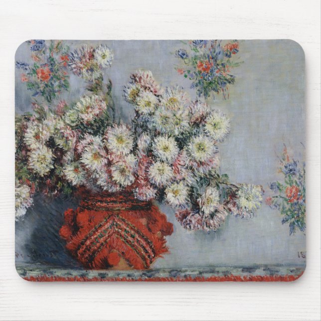 Mousepad Crisântemos de Claude Monet |, 1878 (Frente)