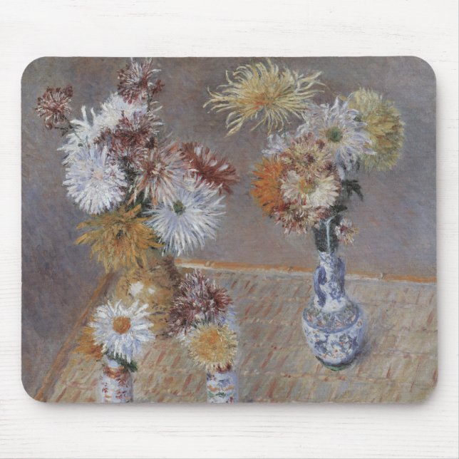 Mousepad Crisântemos por Gustave Caillebotte (Frente)