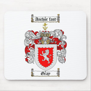 MOUSEPAD CRISTA CINZENTA DA FAMÍLIA - BRASÃO CINZENTA