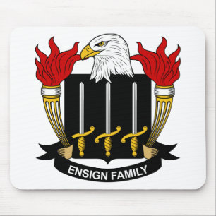 Mousepad Crista da família da bandeira