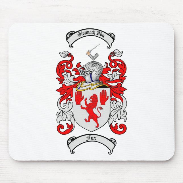 MOUSEPAD CRISTA DA FAMÍLIA DA RAPOSA - BRASÃO DA RAPOSA (Frente)