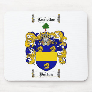 MOUSEPAD CRISTA DA FAMÍLIA DE BURTON - BRASÃO DE BURTON