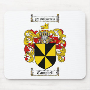 MOUSEPAD CRISTA DA FAMÍLIA DE CAMPBELL - BRASÃO DE CAMPBE