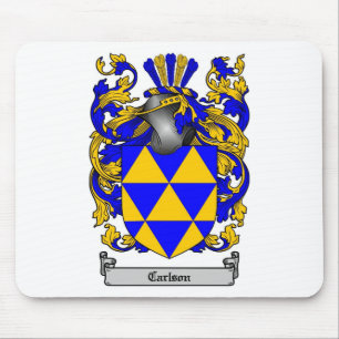 MOUSEPAD CRISTA DA FAMÍLIA DE CARLSON - BRASÃO DE CARLSON