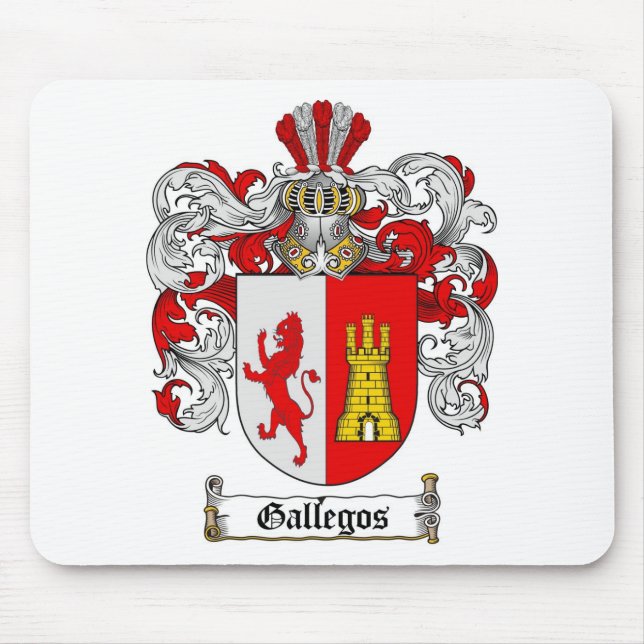 MOUSEPAD CRISTA DA FAMÍLIA DE GALLEGOS - BRASÃO DE GALLEGOS (Frente)