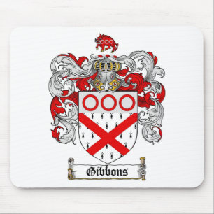 MOUSEPAD CRISTA DA FAMÍLIA DE GIBBONS - BRASÃO DE GIBBONS