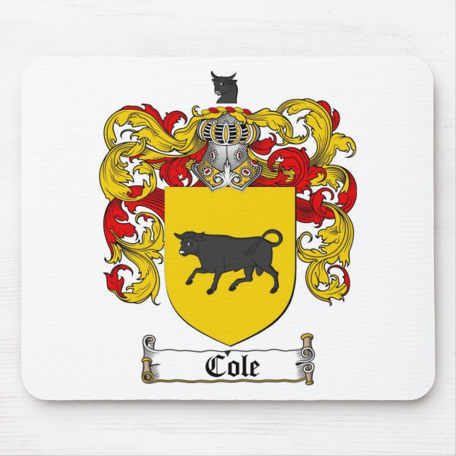 MOUSEPAD CRISTA DA FAMÍLIA DO COLE - BRASÃO DO COLE (Frente)