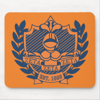 Mousepad Crista da fraternidade do Zeta do Zeta do Zeta -