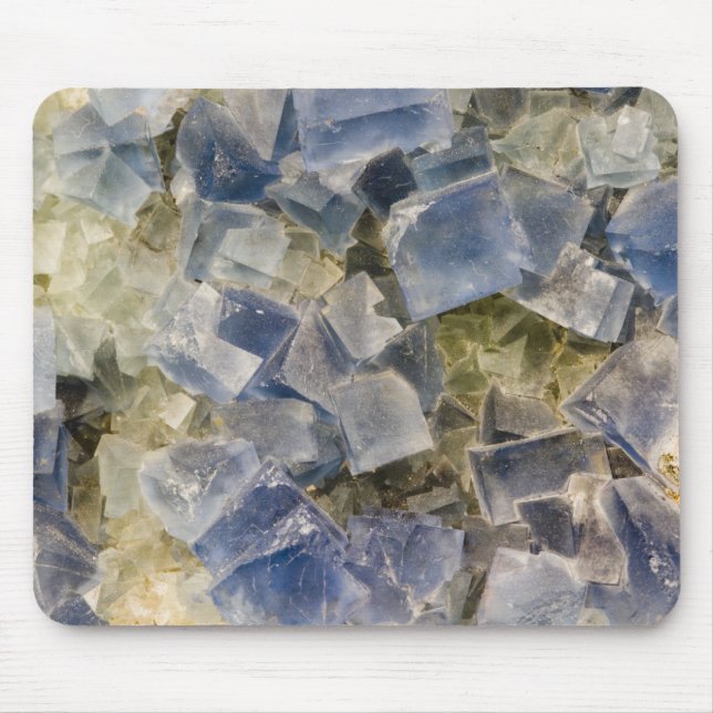 Mousepad Cristais azuis da fluorite na matriz (Frente)