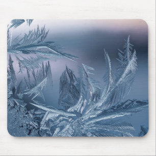 Mousepad Cristais de Gelo Delicado na Textura de Vidro Foto