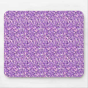 Mousepad Cristal Druzy - orquídea leve