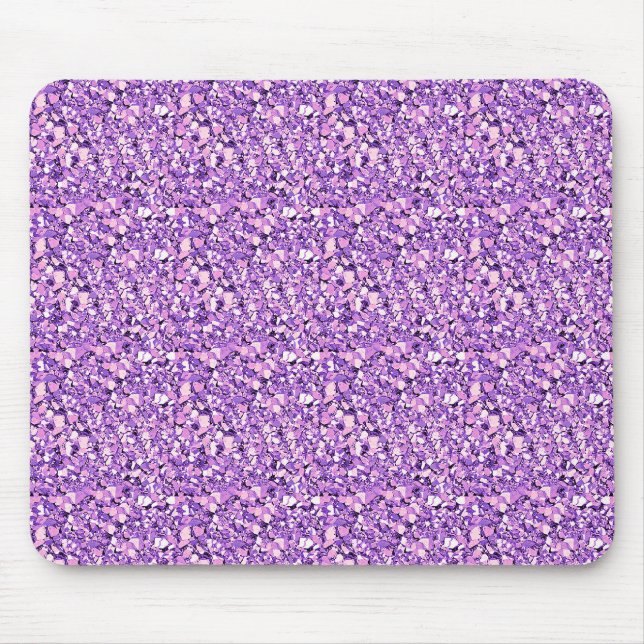 Mousepad Cristal Druzy - orquídea leve (Frente)