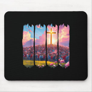 Mousepad Cristão 4 De Julho Religioso Patriótico Jesus Cr