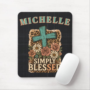 Mousepad Cristão Bonito Personalizado Simplesmente Abençoad