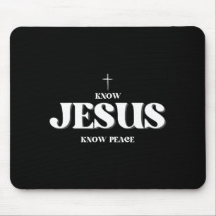 Mousepad Cristão Conhece Jesus Conhece Paz Religião Deus Bí