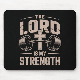 Mousepad Cristão Levantando O Senhor É Minha Força Jesus Wo