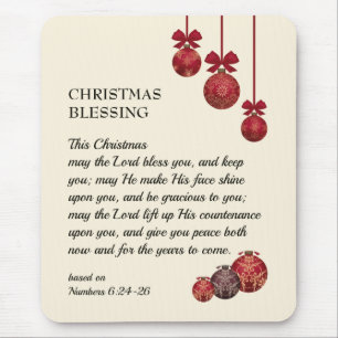 Mousepad cristão O SENHOR TE ABENÇOA Balas de Natal