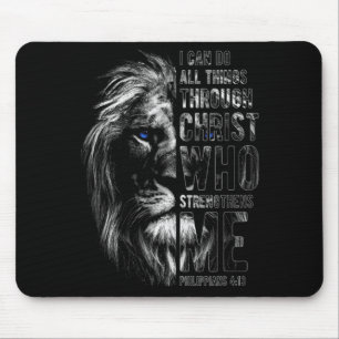 Mousepad Cristão Posso Fazer Todas as Coisas Através de Cri