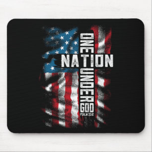Mousepad Cristãos Homens Um Nacional Sob Deus 4 De Julho M