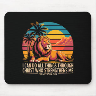 Mousepad Cristianismo Filipanos 4 13 Leão Religioso Força