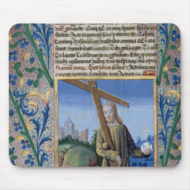 Mousepad Cristo com a cruz e a esfera (Frente)