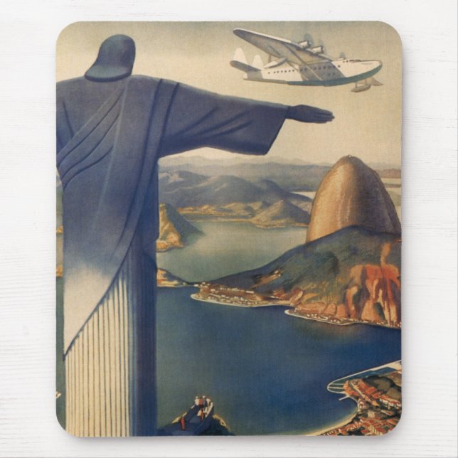 Mousepad Cristo da estátua do Redeemer, Rio de Janeiro, Bra (Frente)
