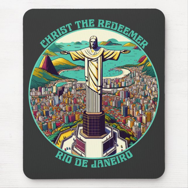Mousepad Cristo do Redentor, Rio de Janeiro (Frente)