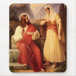 Mousepad Cristo e a Samaritana por Christian Schleisner