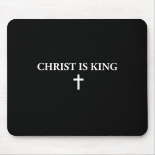 Mousepad Cristo é Rei Cruz Cristã Religiosa Jesus Homens