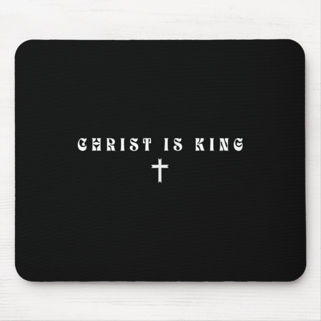 Mousepad Cristo é religioso mínimo cristão-sutil-religioso (Frente)