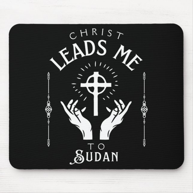 Mousepad Cristo Me Leva Ao Sudão (Frente)