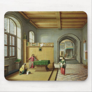 Mousepad Cristo na casa de Martha e de Mary