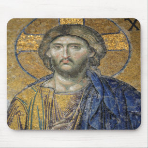 Mousepad Cristo Pantocrator Mosiac Icônico Religioso Roman 