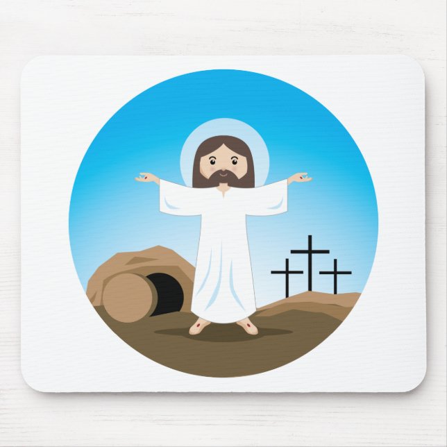 Mousepad Cristo Riser (Frente)