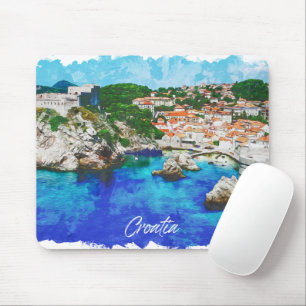 Mousepad Croácia Panorama Ver Viagem