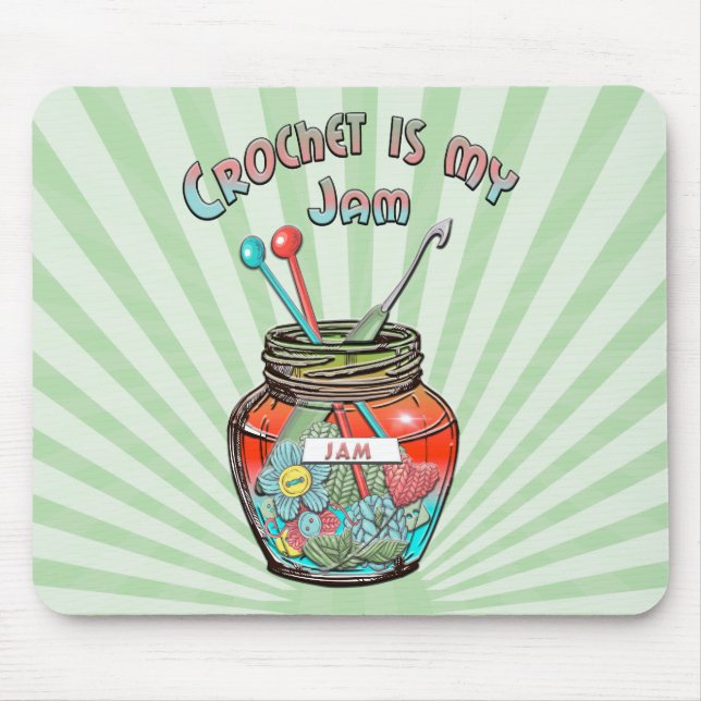 Mousepad  “Croché É Minha Paixão” (Frente)