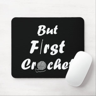 Mousepad Crochet engraçado dizendo citação de tricô