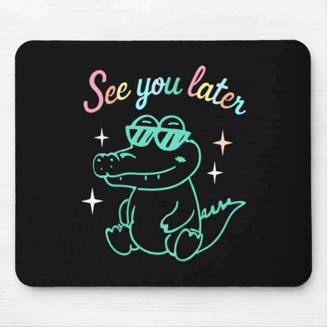Mousepad Crocodile Chill (Frente)