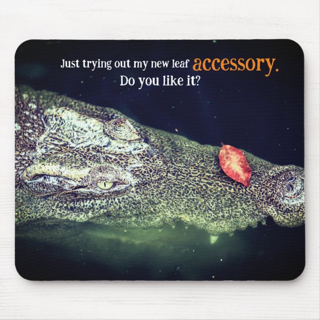 Mousepad Crocodilo em água (Frente)