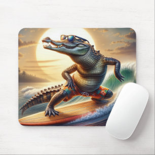 Mousepad Crocodilo em uma prancha
