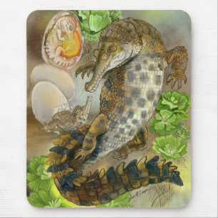 Mousepad Crocodilo Entalhado