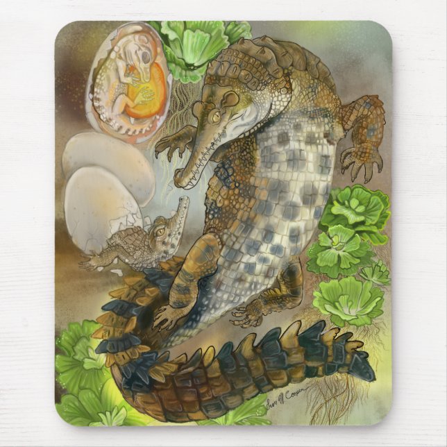 Mousepad Crocodilo Entalhado (Frente)