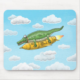 Mousepad Crocodilo Foguete