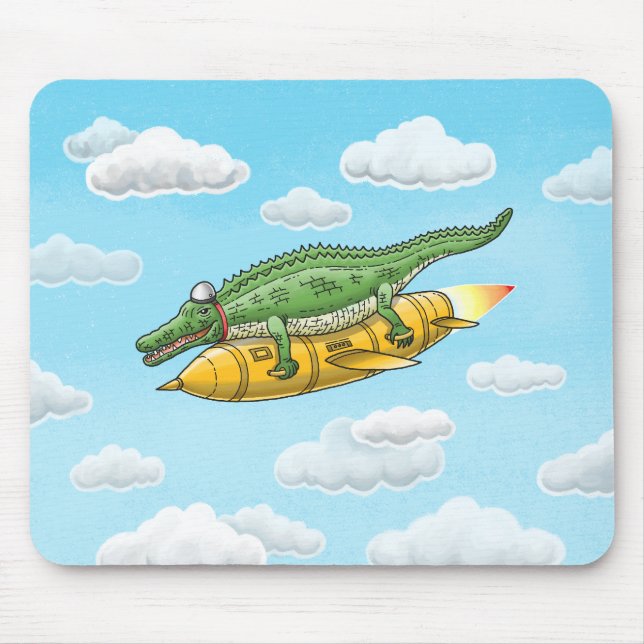 Mousepad Crocodilo Foguete (Frente)