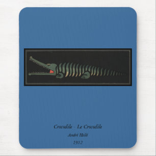 Mousepad Crocodilo - Ilustração do Livro Colorido Antiquári